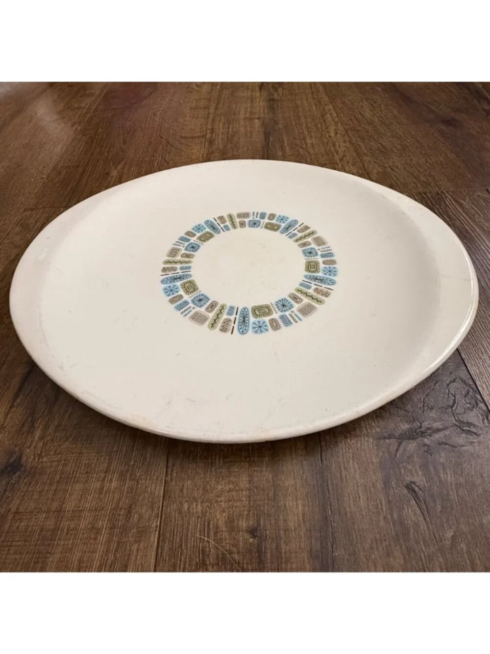 Dura-Gloss Temporama Canonsburg Pottery MCM Atomic Pattern Serving Platter
